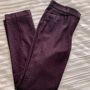 Burgundy dress pants